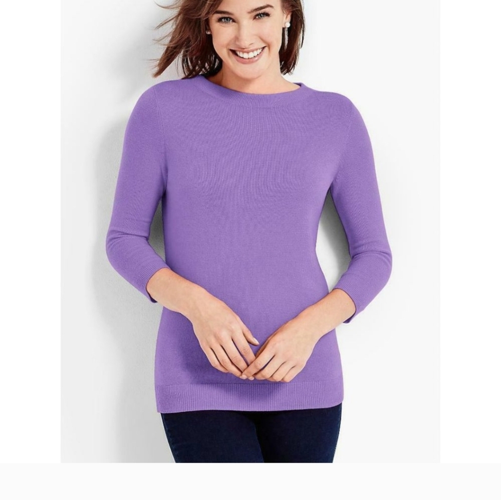 Purple Crew Neck Sweater
